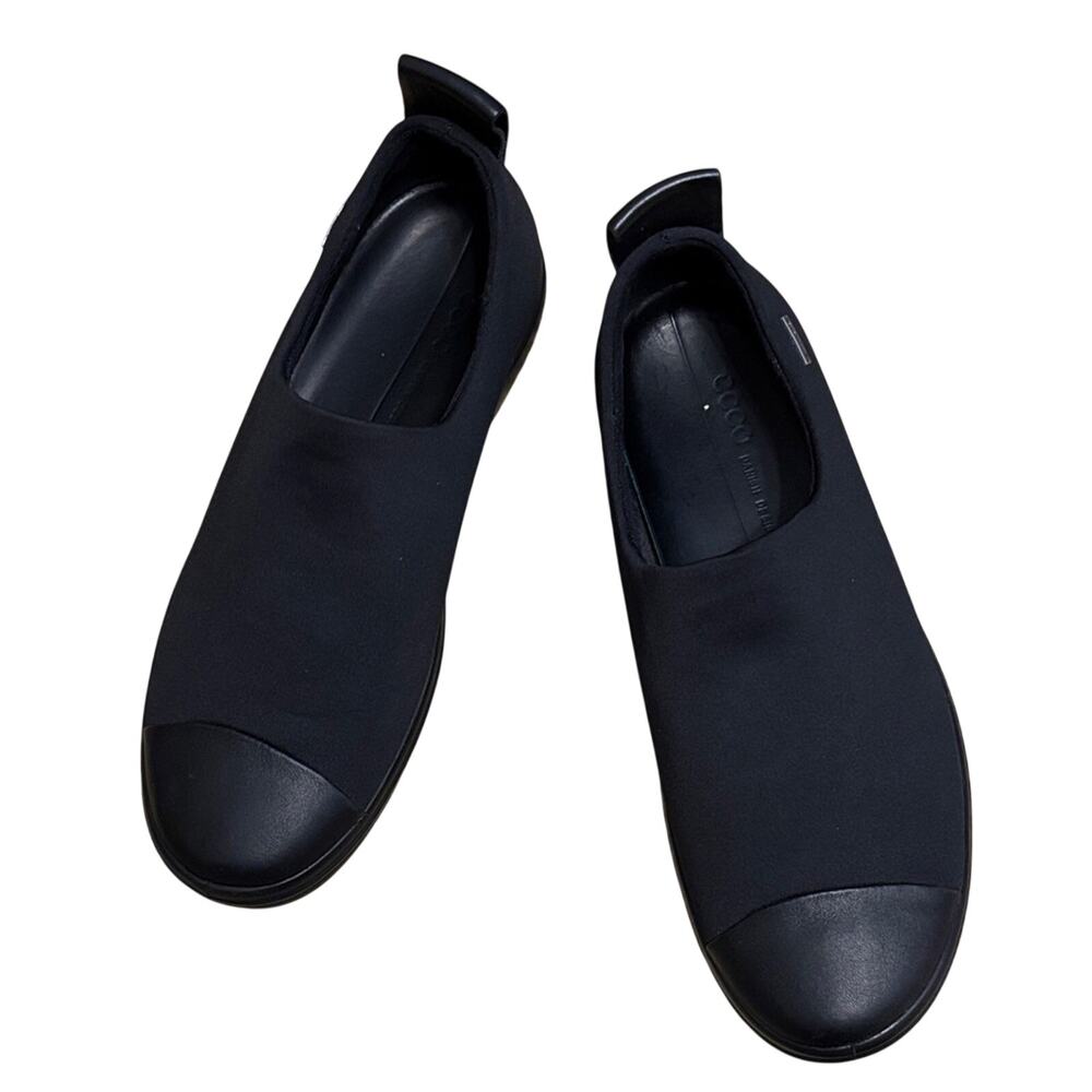 Ecco Women's Black Slip-On Loafers